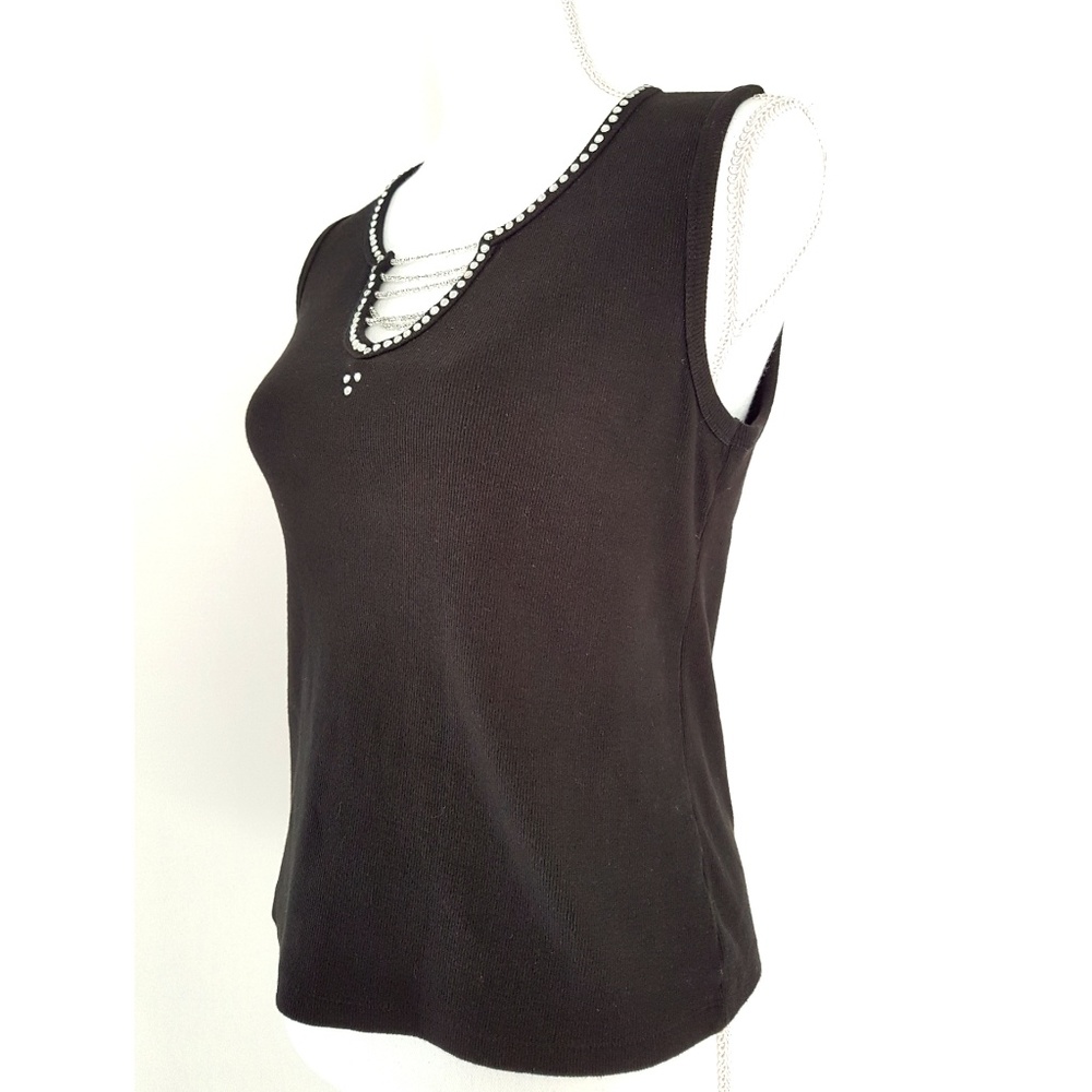 Black Top with Rinestones - Picture 2 of 4